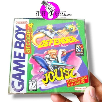 Arcade Classic No. 4: Defender/Joust (Nintendo Game Boy, 1995) - New Sealed - Image 1 of 4