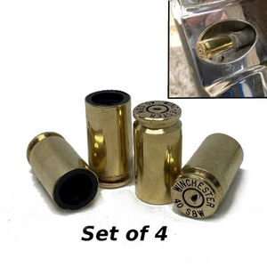 Bullet Casing Valve Stem Caps 4pk, Motorcycle and Truck Tire Caps, Many Calibers - Picture 1 of 14