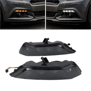 Left Right Daytime Running Lights With Turn Signal For Ford Mustang 2015-2017 ⭐ - Picture 1 of 18