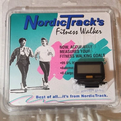 NEW! NordicTrack Fitness Pedometer (Fitness Walker) Vintage NOS XL  - Image 1 of 4