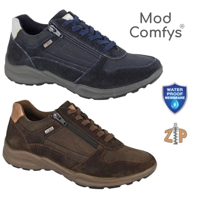 Womens Mod Comfys Shoes Waterproof Trail Walking Nubuck 6Eye Zip Trainers UK 3-9