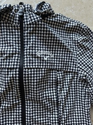 Callaway Women’s Wind Resistant Golf jacket Size Med Blue/white houndstooth  - Image 1 of 4