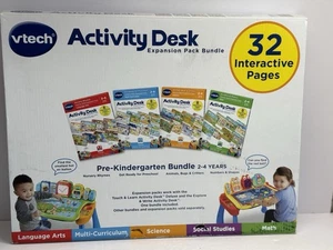 VTech Activity Desk 4-in-1 Pre-Kindergarten Expansion Pack Bundle for Age 2-4 - Picture 1 of 5