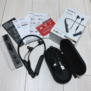 SONY WI-1000XM2 Black Wireless In-Ear Headphones Noise Canceling Near Mint - F/S - Picture 1 of 1