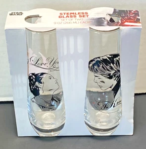 NIB Star Wars Stemless Wine Champagne Mimosa Glass Set 9oz - Picture 1 of 3