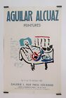 Alcuaz Aguilar	Peintures 1961 Affiche Originale Exposition Musique