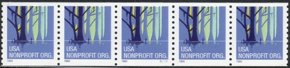 US Scott #3207 Plate strips of 5, #S1111 MNH - Image 1 of 1