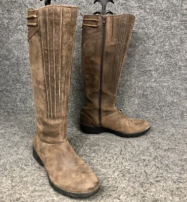 Botas de montar Merrell Vera Peak Espresso de cuero marrón hasta la rodilla talla 6,5 usadas en excelente estado Foto 1 de 4