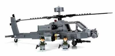 Custom Army Attack Helicopter made with real LEGO® bricks Apache - Image 1 of 4