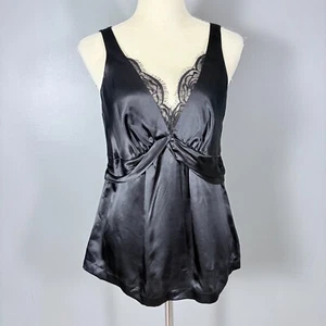 Robert Rodriguez Silk Tank 8 Y2K Babydoll Lace Whimsigoth Feminine Going Out - Picture 1 of 11