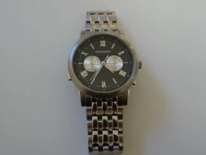 Fine Tourneau For Acura Calendar Swiss Stainless Steel Quartz Watch Black Dial - Picture 1 of 7