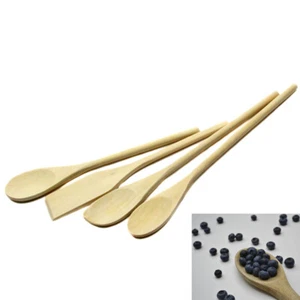 Wooden Spoons Cooking 4-Piece Wood Spatula Spoon Nonstick Kitchen Utensil Set - Picture 1 of 1