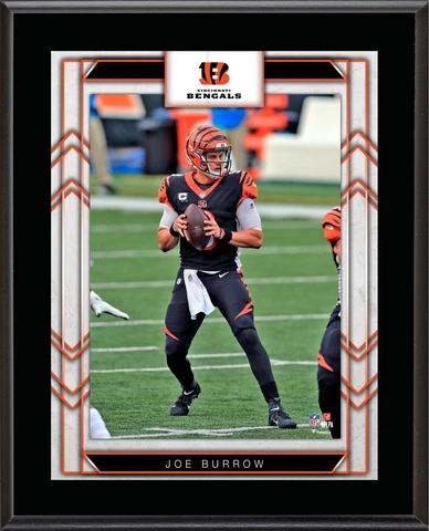 Joe Burrow Cincinnati Bengals 10.5" x 13" Player Sublimated Plaque Cover