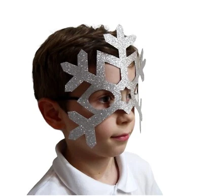 Christmas Costume Mask Snowflake Nativity boys girls adult kids stocking gift - Image 1 of 2