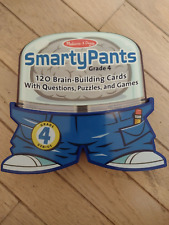 Melissa & Doug Smarty Pants Grade 4 - 120 Brain Building Cards  Puzzles & Games