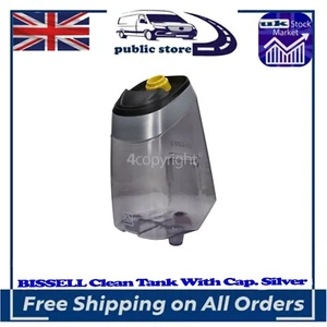 Genuine Bissell ProHeat 2X Revolution 3.7L Clean Water Tank & Cap Silver Trim - Picture 1 of 4