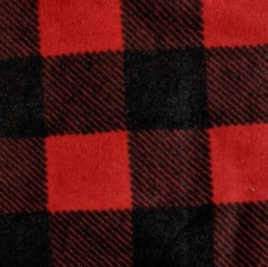 2.8 yds 41"W Red & Black Buffalo Plaid Quilting Crafts Cotton Fabric