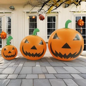 Halloween Pumpkin Decoration PVC Inflatable Pumpkin Ball for Table Outdoor - Picture 1 of 20