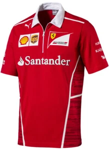 Scuderia Ferrari Formel1 Polo Santander SF Herren F1 Poloshirt, XXL - Picture 1 of 1