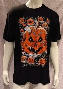 Neu ohne Etikett!! Halloween Horror Kürbis Patch "VAMPIREFREAKS" T-Shirt Herren Extra Large - Bild 1 von 5
