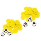 Portable 16mm Yellow Dice Set for Left and Right Center Gaming