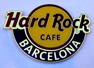 2023 HARD ROCK CAFE BARCELONA MAGNET CLASSIC LOGO V2 LARGER TEXT - Picture 1 of 2