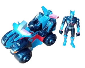 Power Rangers Action Figures DELTA MORPH ATV & BLACK RANGER ~ 2005 Bandai Toys - Picture 1 of 9