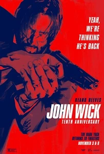 John Wick 10th Anniversary 27x40 1-Sheet DS Movie Poster Double sided MINT - Bild 1 von 2