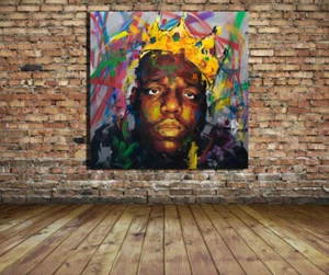 Biggie Smalls Custom 24x24 Canvas Print Hip Hop Notorious BIG - Ready To Hang - Picture 1 of 7
