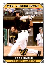 2019 West Virginia Power Choice #4 Ryne Ogren Conestoga Pennsylvania PA Card