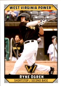 2019 West Virginia Power Choice #4 Ryne Ogren Conestoga Pennsylvania PA Card