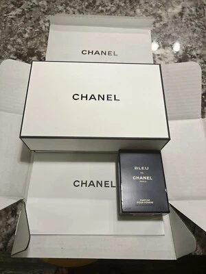 CHANEL  Empty Gift Box 8.5''L x 5.5''W x 3’ +Bleu de Chanel Box - Image 1 of 2