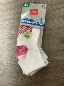 Hanes Damen atmungsaktive Söckchen Fußgewölbestütze 6 Paar Größe 5-9 - Bild 1 von 4