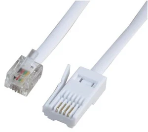 PRO SIGNAL - Cavo incrociato da RJ11 a BT Plug (431A), bianco, 3 m - Zdjęcie 1 z 1