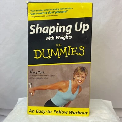 Shaping Up With Weights For Dummies VHS - Starring Tracy York - Image 1 of 3
