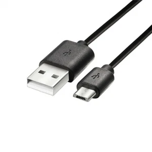 2x Black Micro USB Cable 3ft Long for Android and Various Devices - Picture 1 of 12