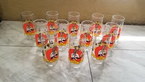 Set of 12 Happy Birthday, Bugs Bunny Glass 50th Anniversary Looney Tunes 1990 - Picture 1 of 8