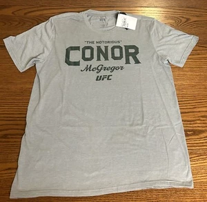 UFC Notorious Conor McGregor SS T-Shirt - Herren Gr. Large - grau neu mit Etikett - lesen - Bild 1 von 5