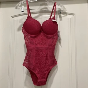 Sexy NWT French Affair Push-Up Body Suit Vivacious SZ S Beautiful - Picture 1 of 12