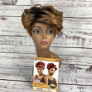 Jasmine Wig #SL27 Short Taper Body Curl Classic Cap Adjustable Synthetic - Picture 1 of 7