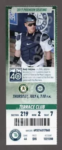 2017 Seattle Mariners vs Oakland Athletics 7/6 MINT CLUB Ticket KENJI JOHJIMA - Picture 1 of 1