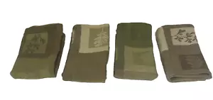 Accents de Ville 4er Set 15x15" Baumwolle Servietten erdige Herbstfarben Blatt Design - Bild 1 von 7