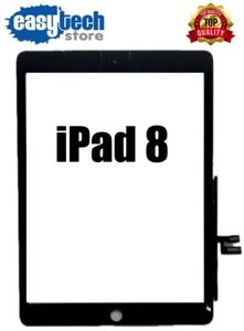 TOUCH SCREEN Apple iPad 8 2020 8th 2020 A2270 A2428 A2429 Vetro NERO BLACK - Imagen 1 de 4