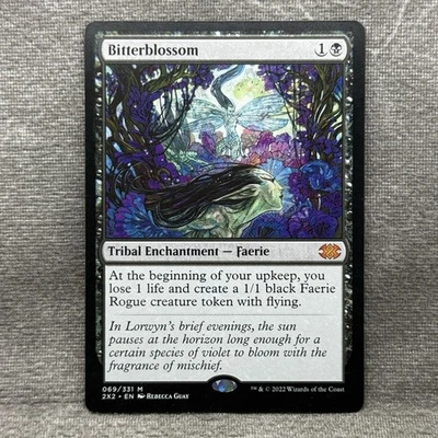 MTG Bitterblossom – Double Masters 2022 (2X2) #69 Non-Foil LP Magic Card - Image 1 of 4