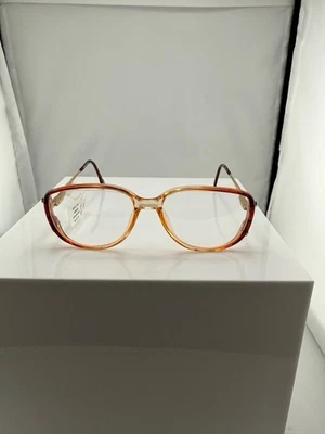 Sophia Loren 746 Eyeglass Frames. Amber. 55-16-130. NWT - Image 1 of 4