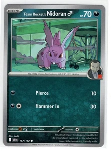 Pokemon Destined Rivals - 117/182 Team Rocket's Nidoran - Picture 1 of 1