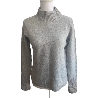 Six-O-Seven Damen Pullover Gr 36 Merino/Kaschmir Grau Stehkragen Special Edition - Bild 1 von 4