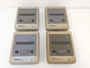 A71 Nintendo Super Famicom 4 SET Console SFC USED TESTED damaged Faded - Picture 1 of 6