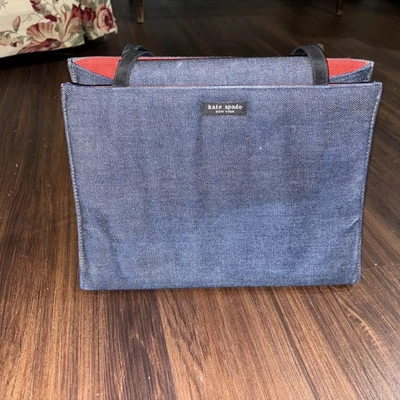 Kate Spade Vintage Denim Purse Blue Jean Tote Bag - Image 1 of 4