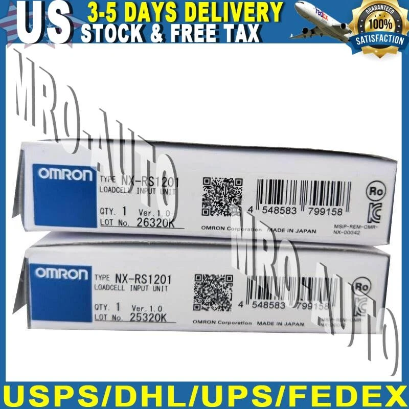 Omron NX-RS1201 Loadcell Input Unit NXRS1201 New Original Fast Shipping - Image 1 of 1